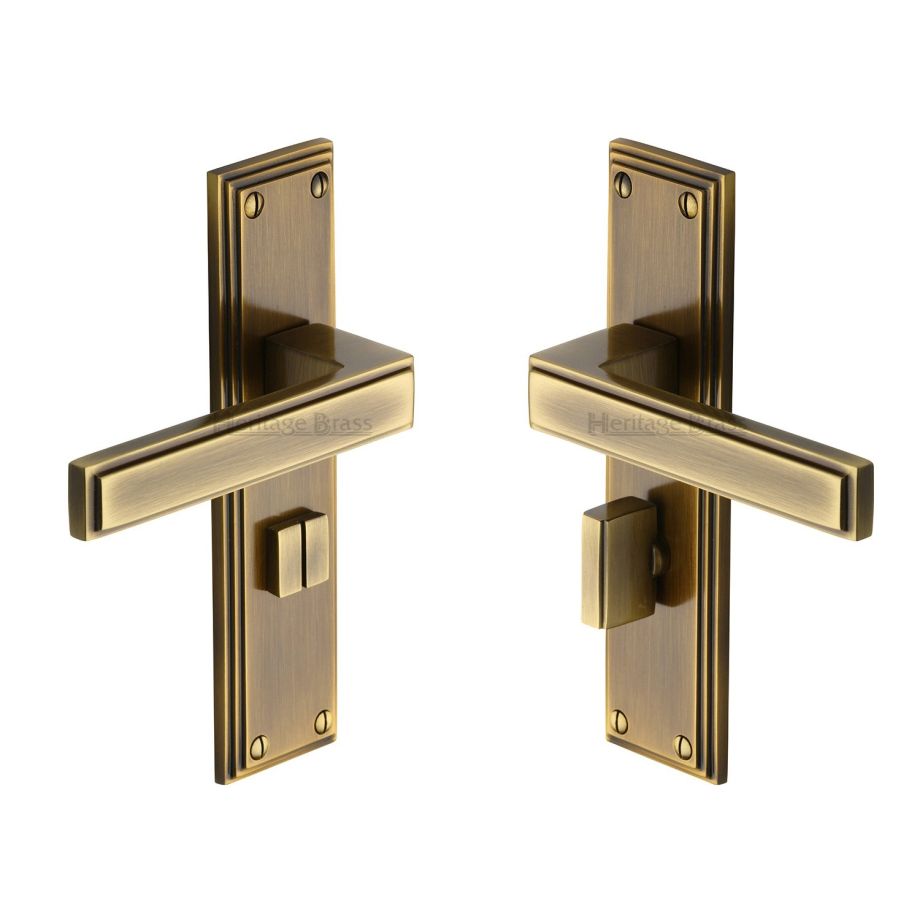 Heritage Brass - Atlantis Door Handle on Plate