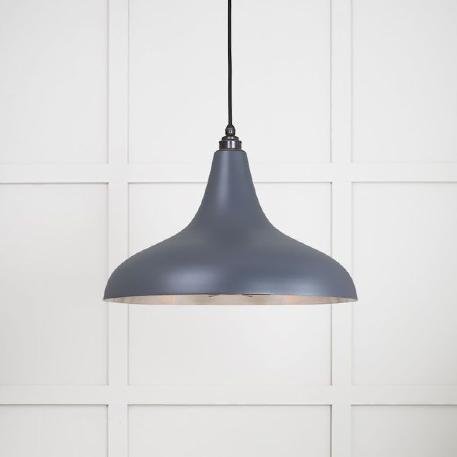 Smooth Nickel Frankley Pendant in Slate