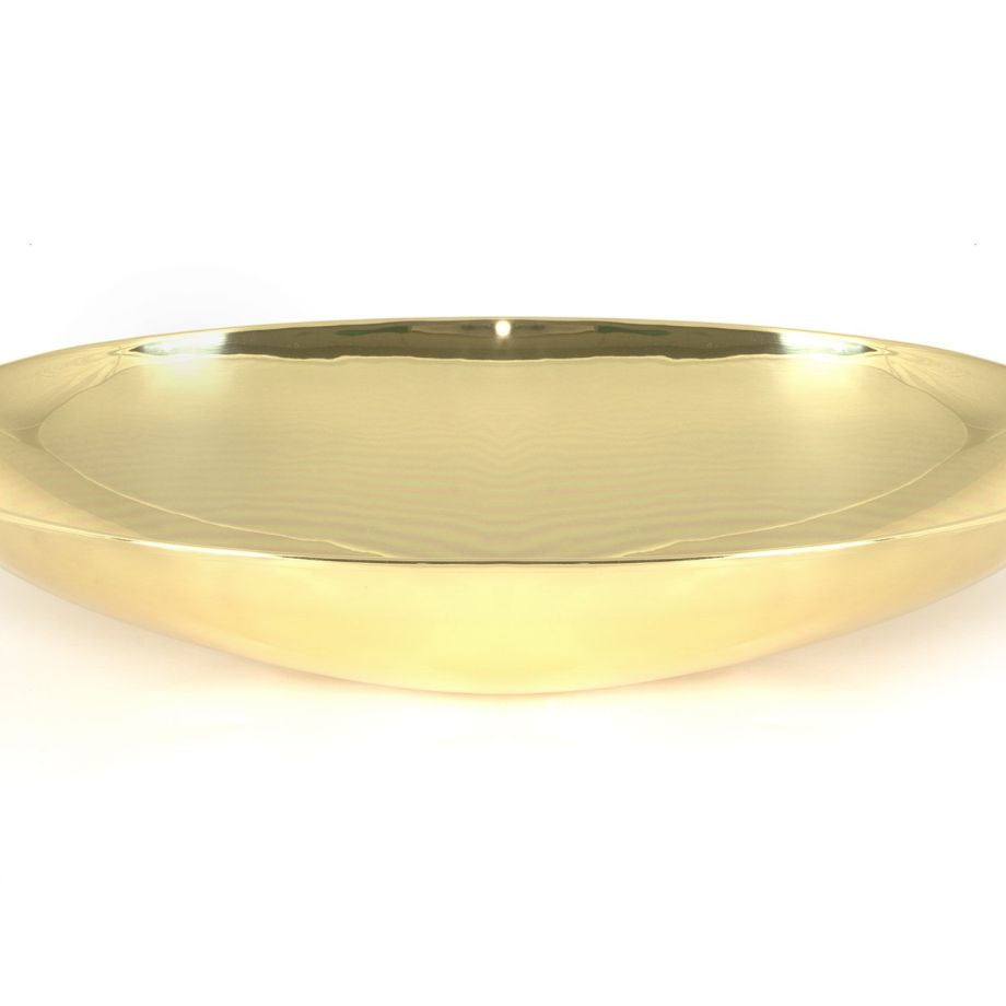 Smooth Brass Oval Sink