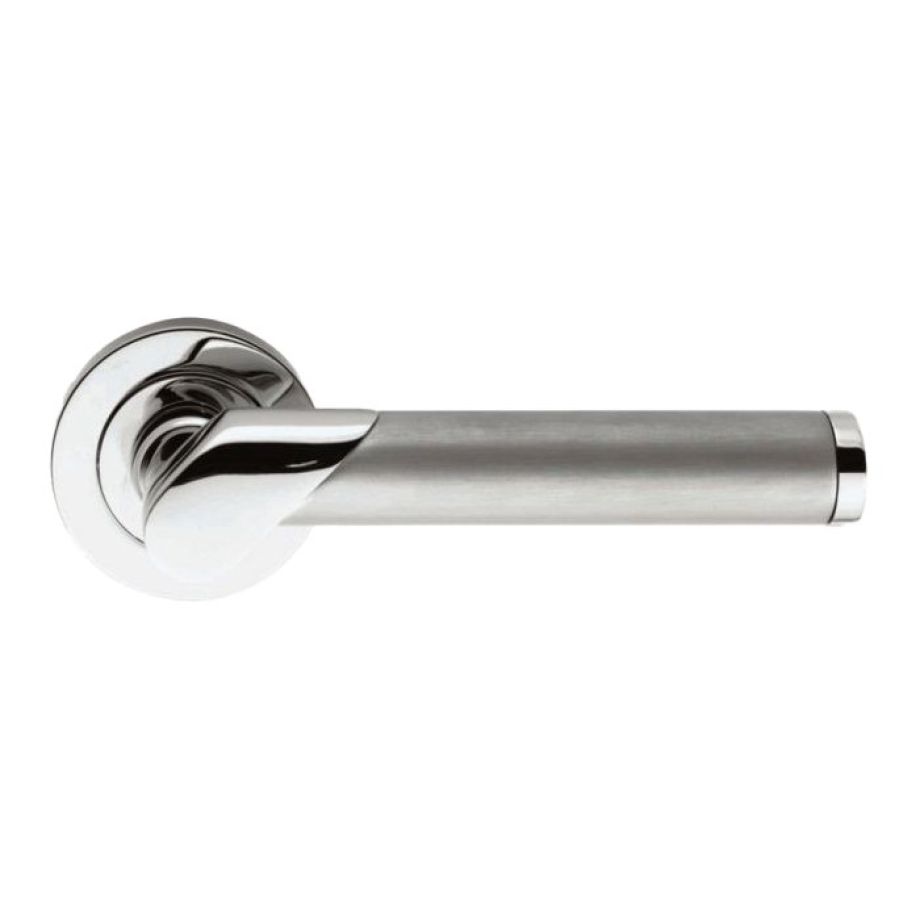 Dual Polished / Satin Chrome Serozzetta Irwin Lever On Rose
