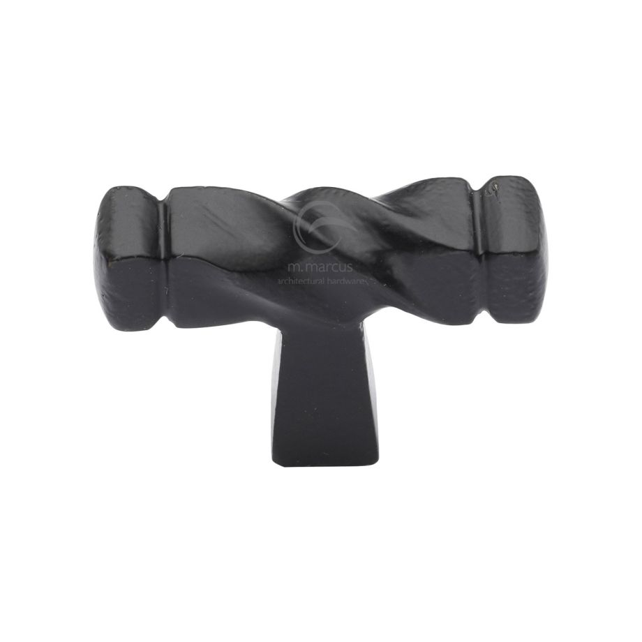 M.Marcus - Matt Black Iron Twist Cabinet Knob