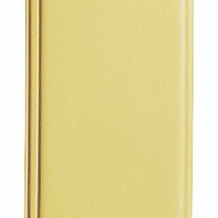 Polished Brass Ornate Finger Plate 382mm x  64mm