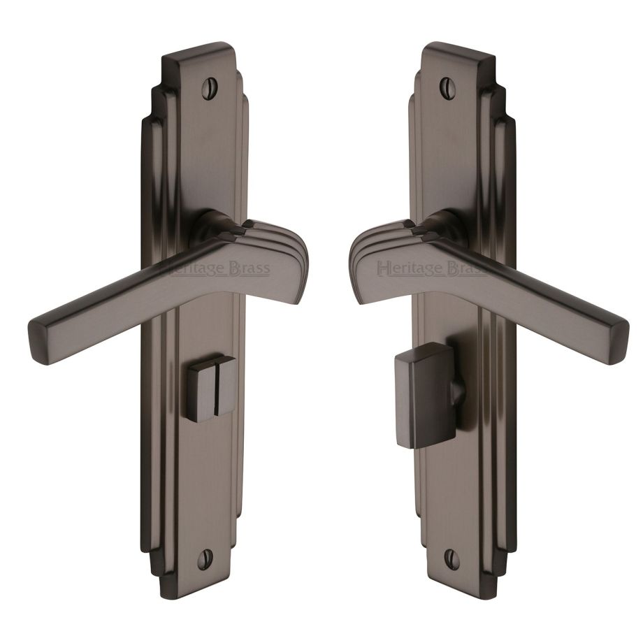 Heritage Brass - Tiffany Door Handle on Plate