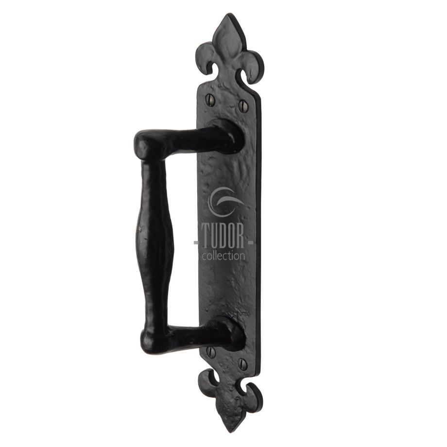 Tudor - Door Pull Handle on Plate Offset