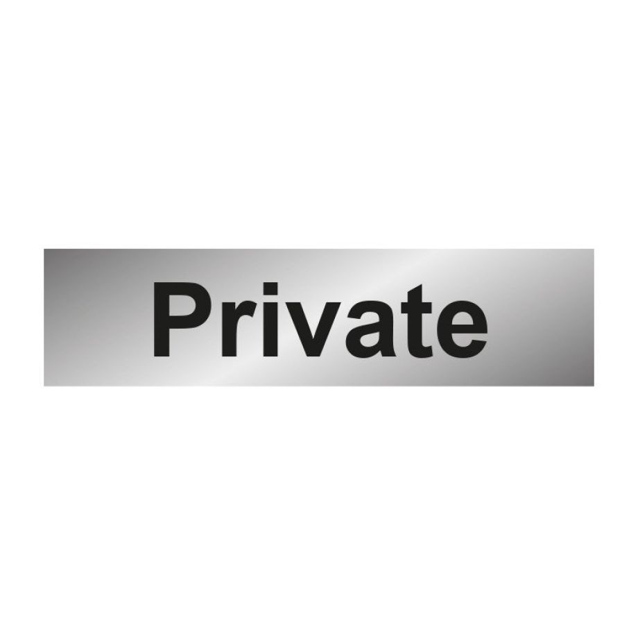 Private' Sign - POL - 200 x 50mm