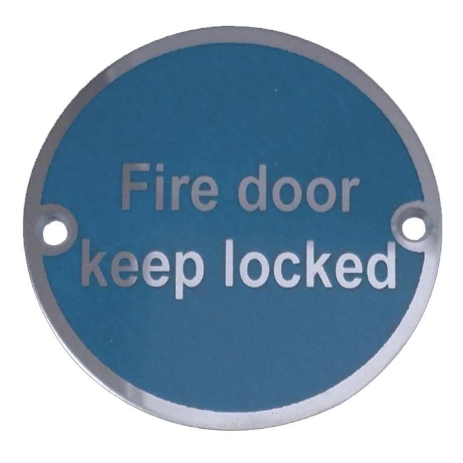 Stainless Steel Fire Door Locked