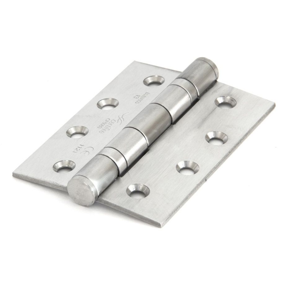 Satin SS 4" Ball Bearing Butt Hinge (pair) F/R