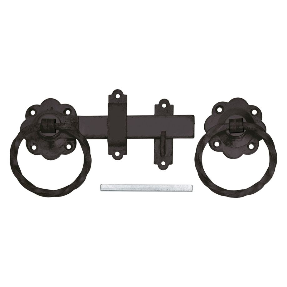 Twisted Ring Handle Gate Latch Sets - 6"