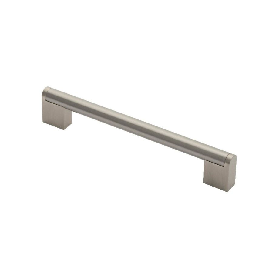 Carlisle Brass Fingertip Design Bar Pull Handle - Satin Nickel/ Stainless Steel