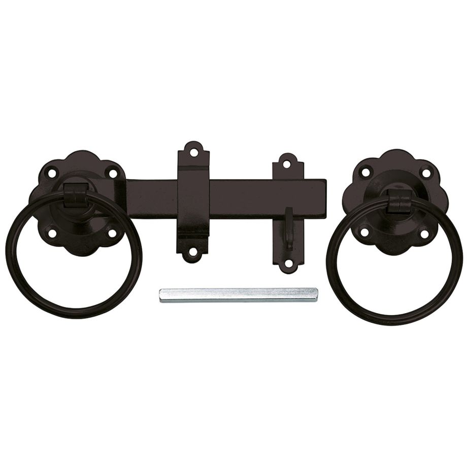 Plain Ring Handle Tapered Gate Latch Sets - 6"
