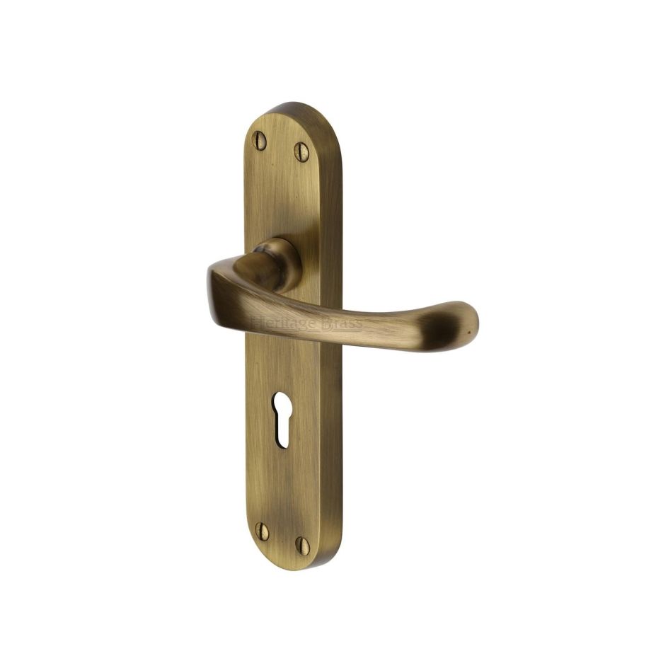Heritage Brass - Gloucester Door Handle on Plate
