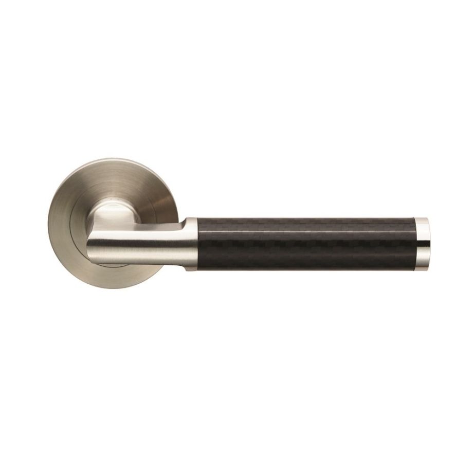 Stainless Steel Carbon Fibre Lever on Threaded Rose