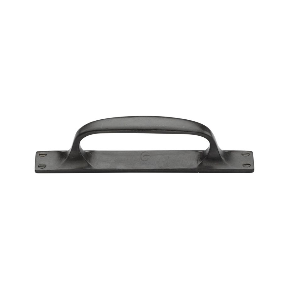 M.Marcus - Rustic Bronze Cabinet Pull Handle on Plate