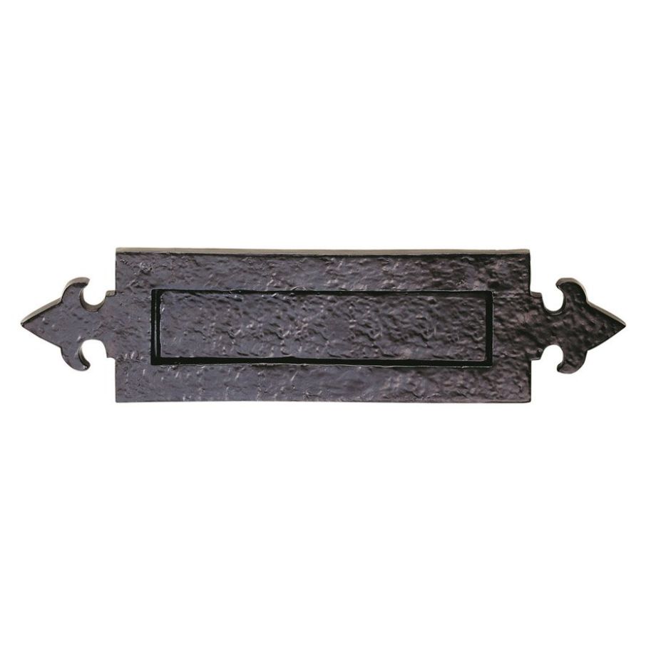 Black Antique Fleur de Lys Letter plate 365mm x 90mm