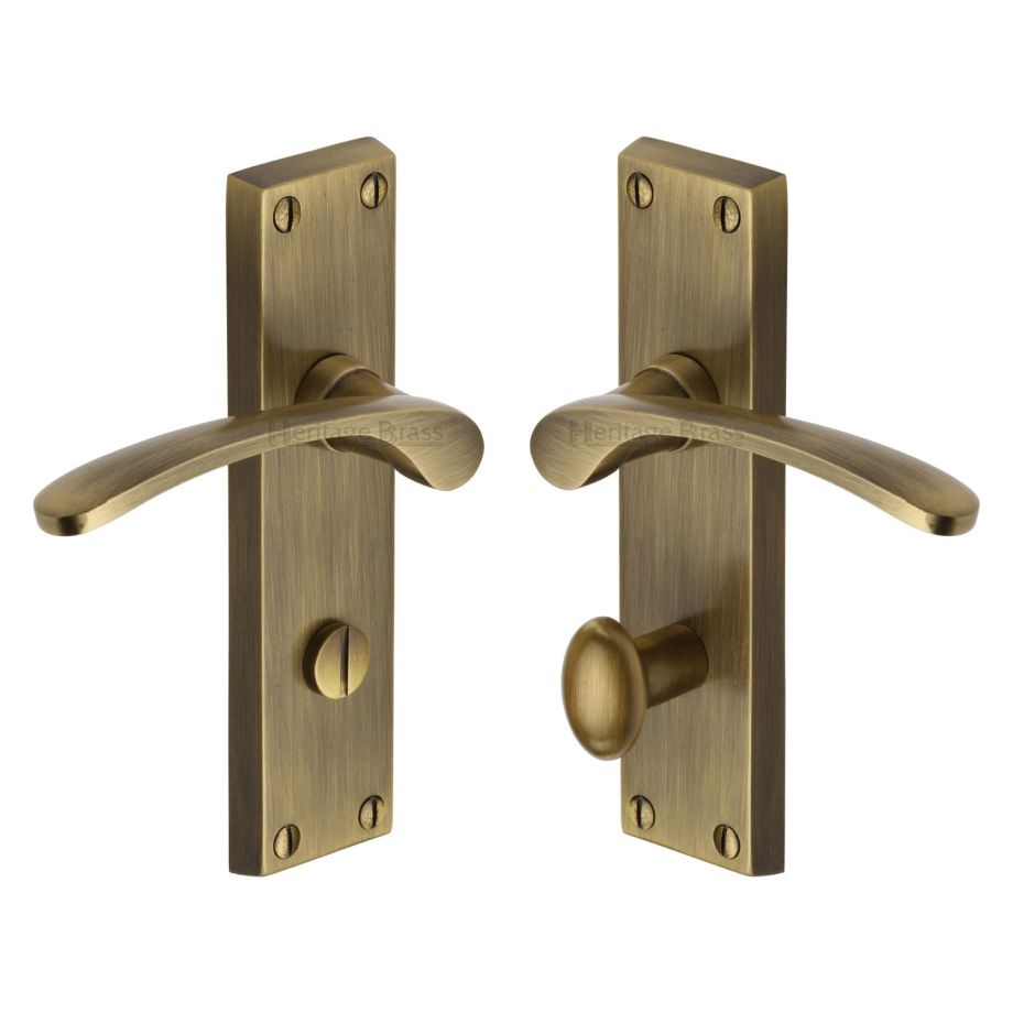 Heritage Brass - Sophia Door Handle on Plate