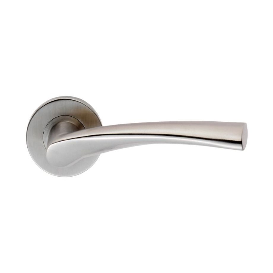 Stainless Steel Designer Lever on Sprung Rose