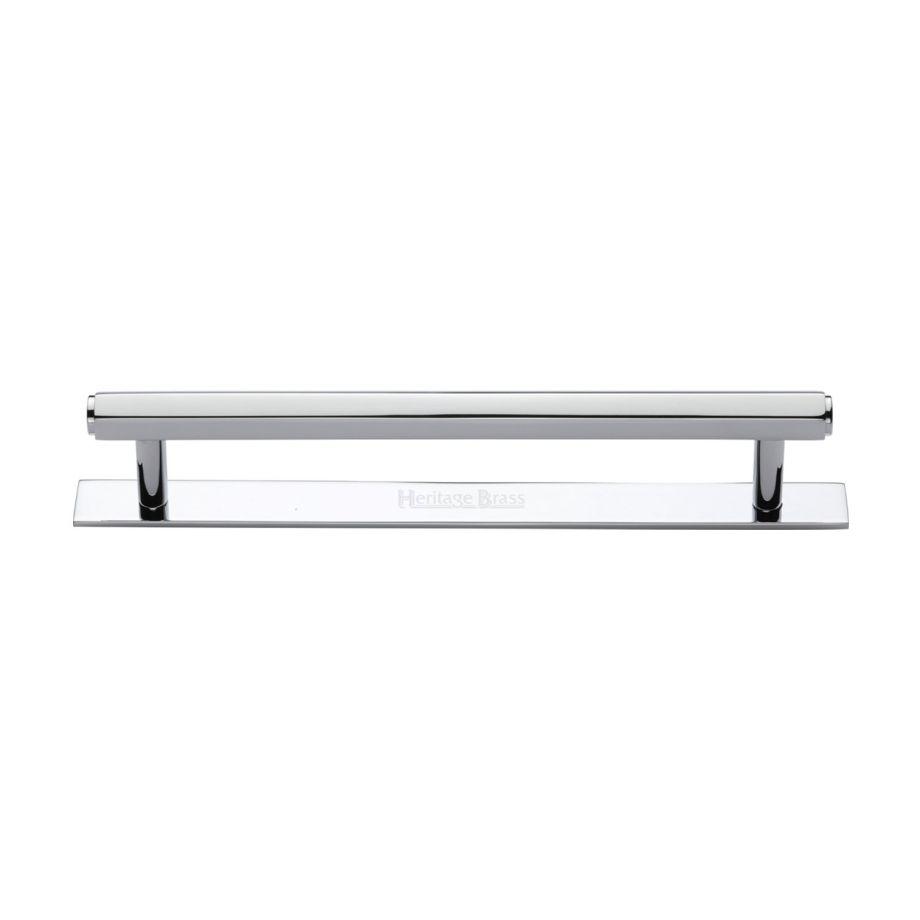 Heritage Brass - Hexagonal Cabinet Pull Handle with Plate