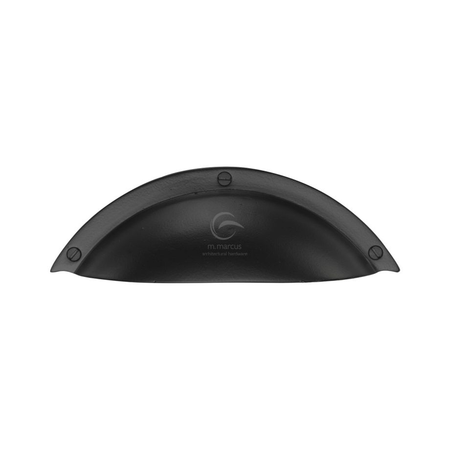 M.Marcus - Matt Black Iron Elongated Cabinet Drawer Pull