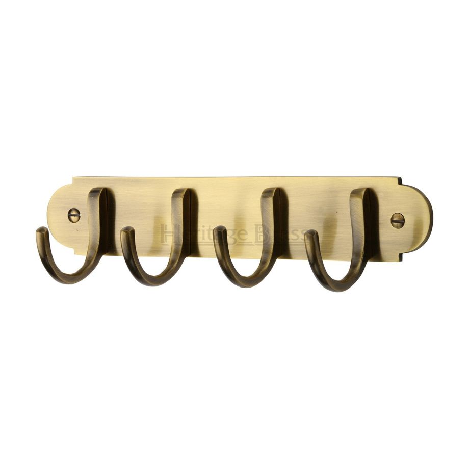 Heritage Brass - Coat Hooks on Plate 