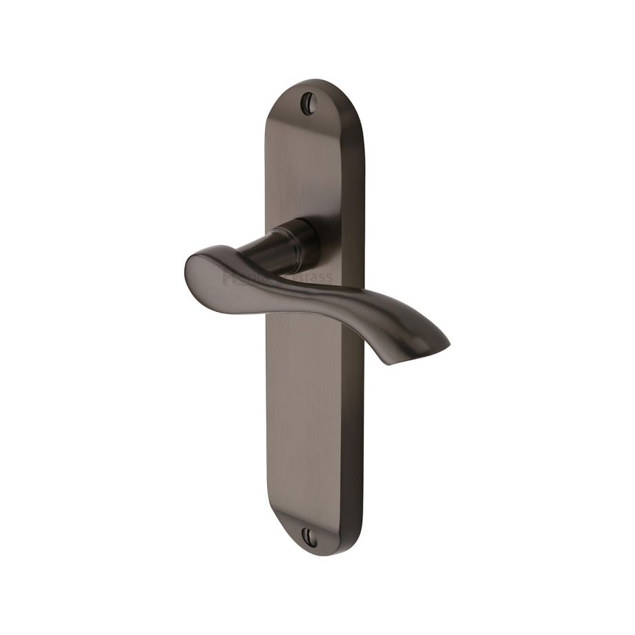 Heritage Brass - Algarve Door Handle on Plate
