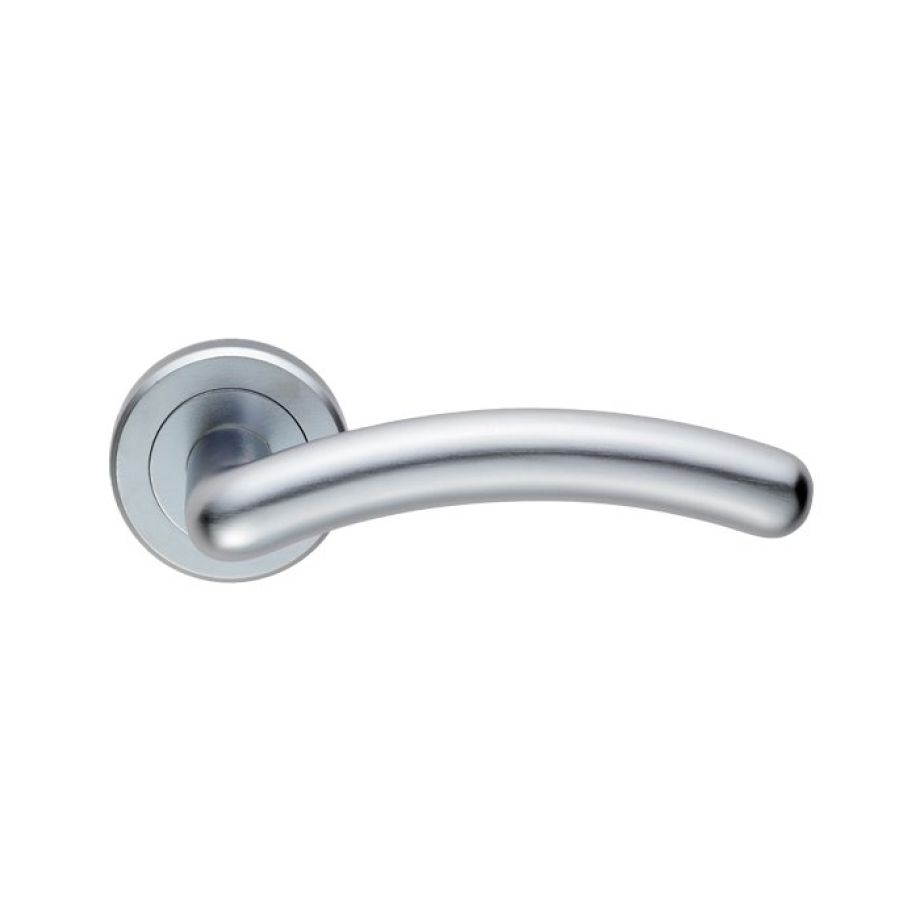 Satin Chrome Serozzetta Noxia Lever On Rose