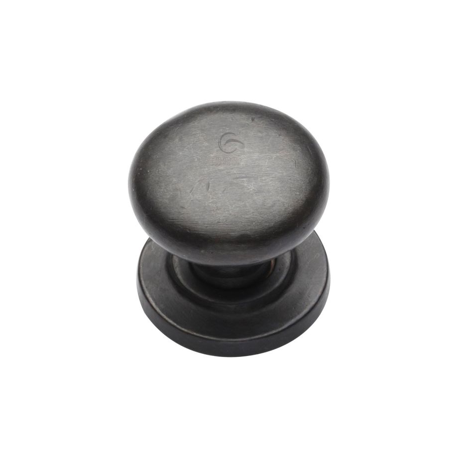 M.Marcus - Rustic Bronze Round Cabinet Knob on Rose