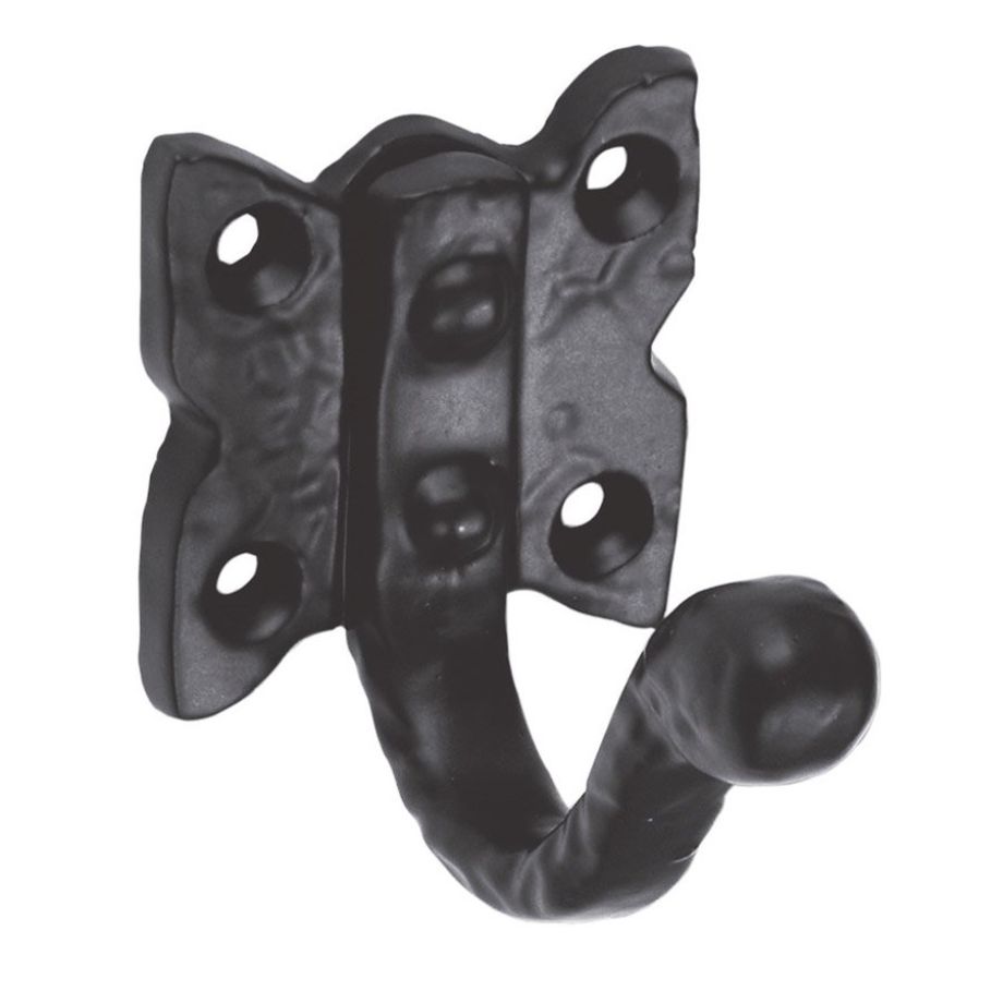 Black Antique Single Wardrobe Hook