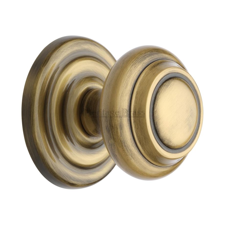 Heritage Brass - Stepped Round Centre Door Knob