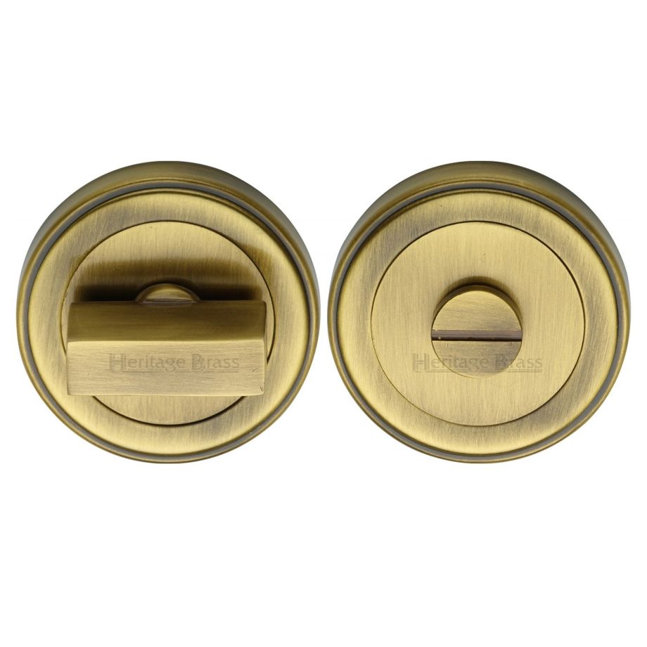 Heritage Brass - Round Bathroom Turn & Release - ERD7030