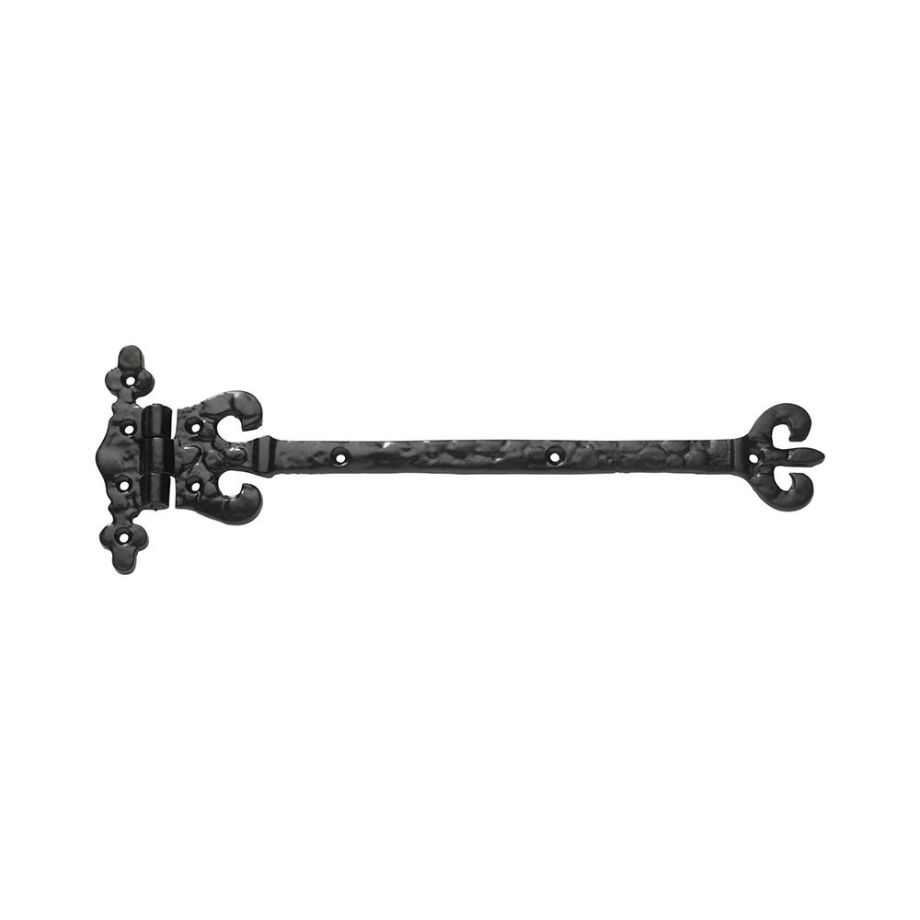 Black Antique Ornate Hinge 300mm Pair