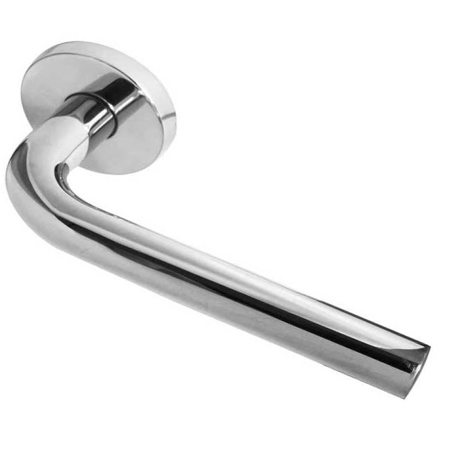 Stainless Steel Radium Door Handles On Rose