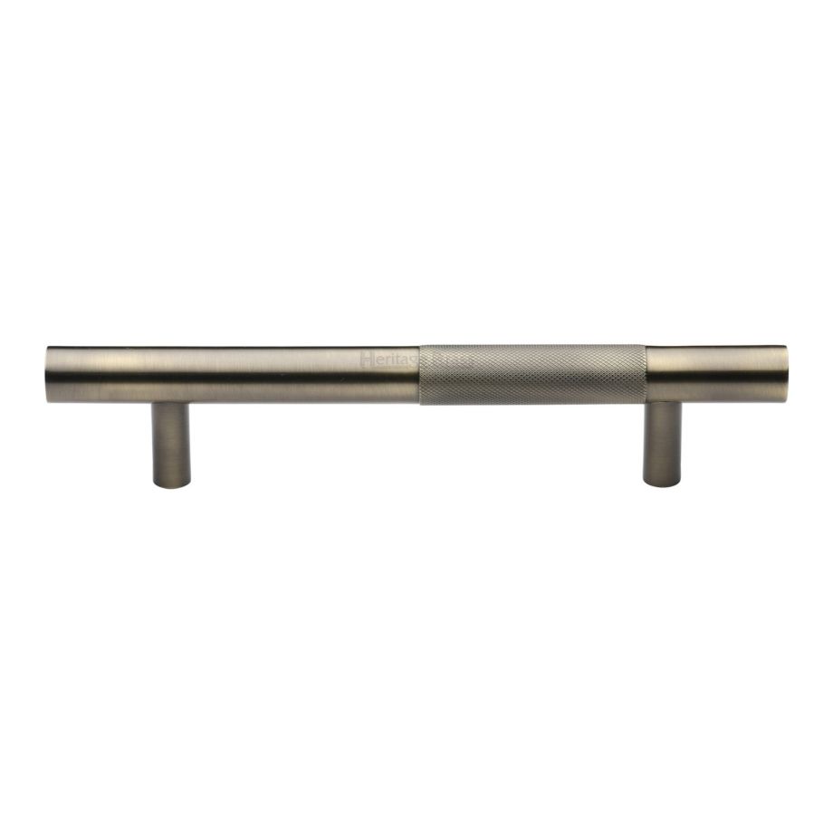 Heritage Brass - Knurled Bar Door Pull Handle
