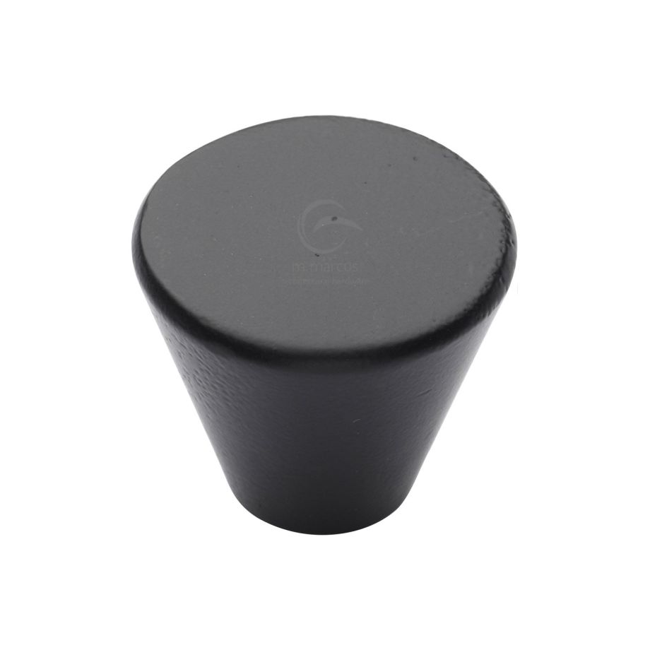M.Marcus - Matt Black Iron Round Cone Cabinet Knob