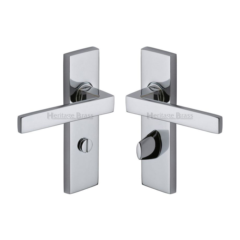 Heritage Brass - Delta Door Handle on Plate