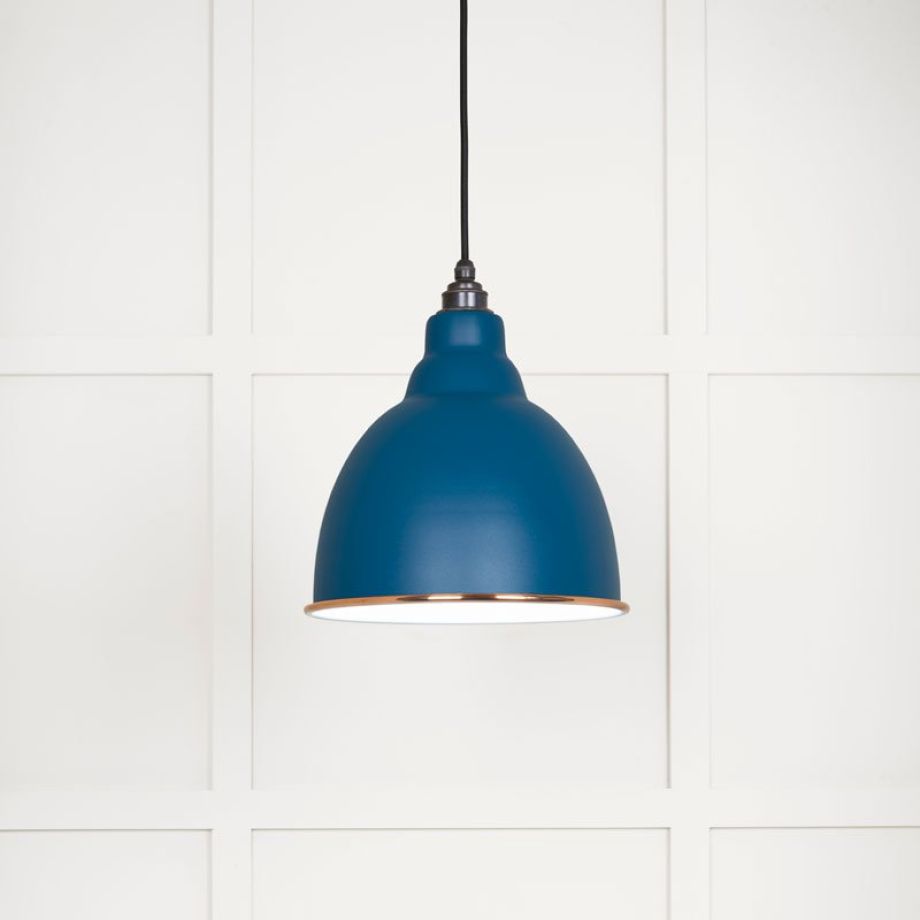 White Gloss Brindley Pendant in Upstream