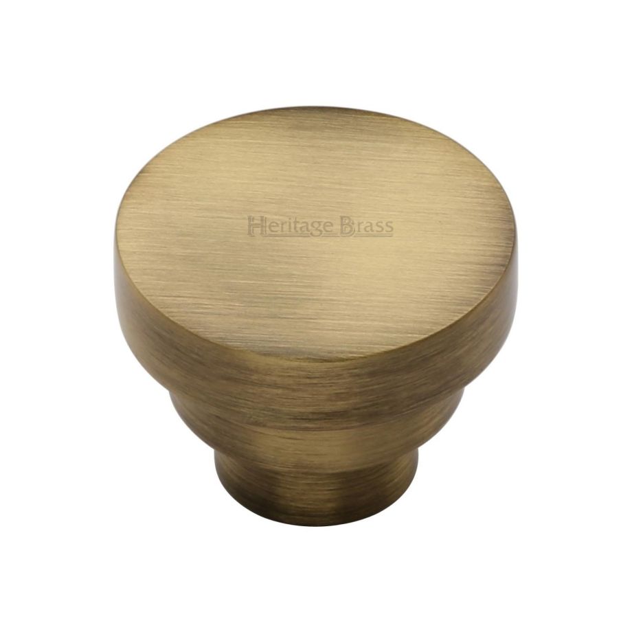 Heritage Brass - Round Stepped Cabinet Knob