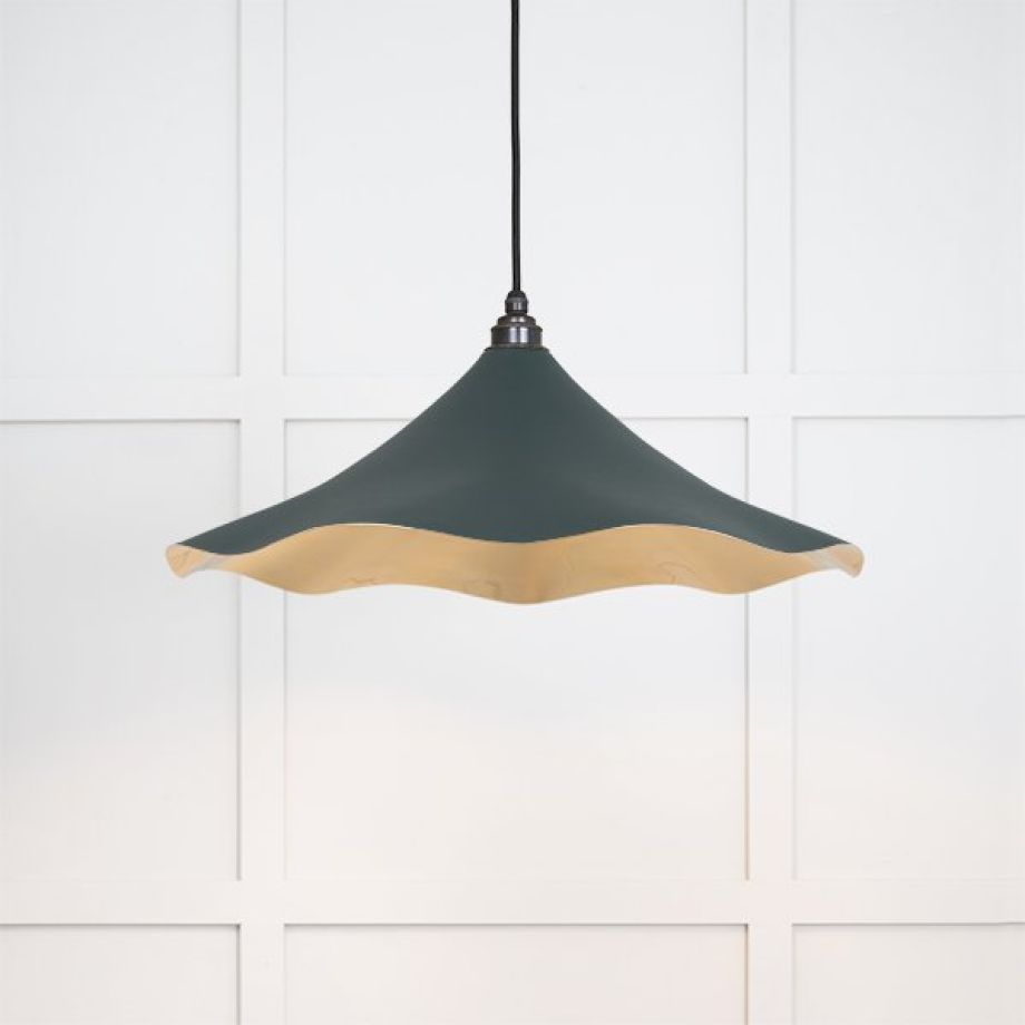 Smooth Brass Flora Pendant in Dingle