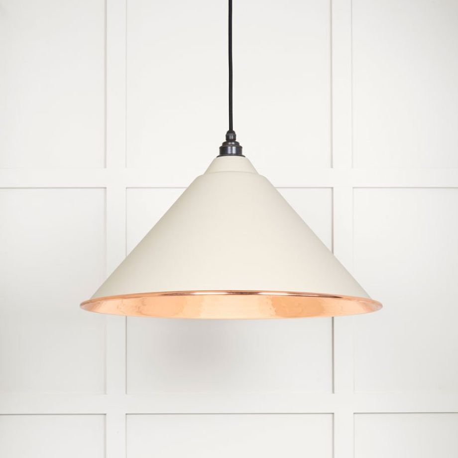 Hammered Copper Hockley Pendant in Teasel