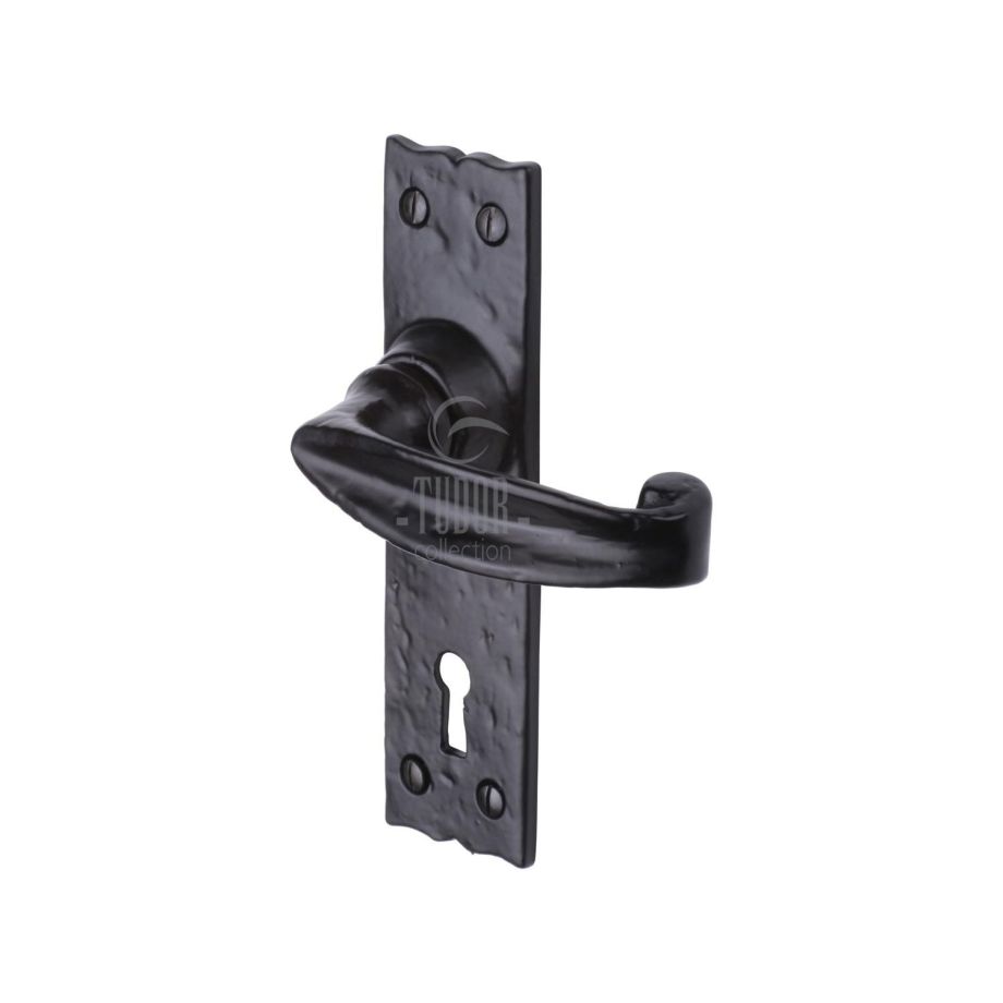 Tudor - Wellington Door Handle on Plate