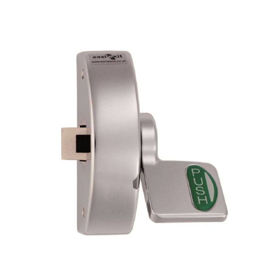 Narrow Style Push Pad C/W Vertical Pullman Latches - Rods & Covers (Mod Silver)