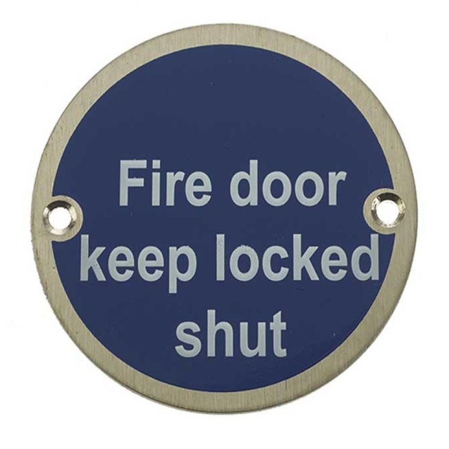 Stainless Steel Fire Door Keep Locked Shut