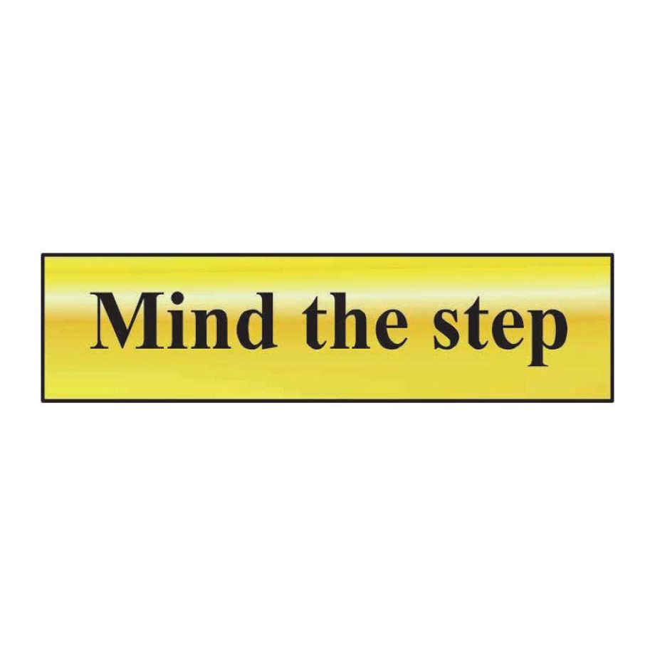 Mind the step' Sign - POL - 200 x 50mm