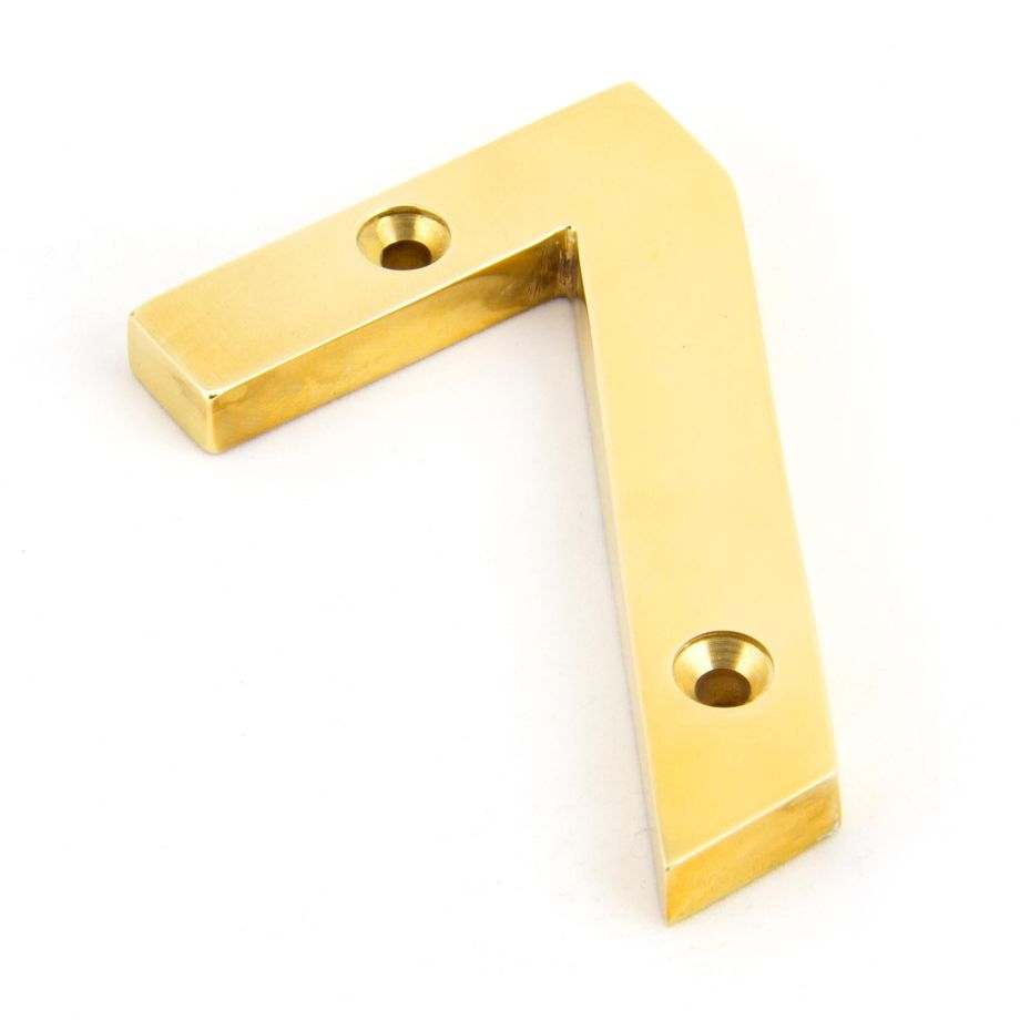 From The Anvil Polished Brass Numeral