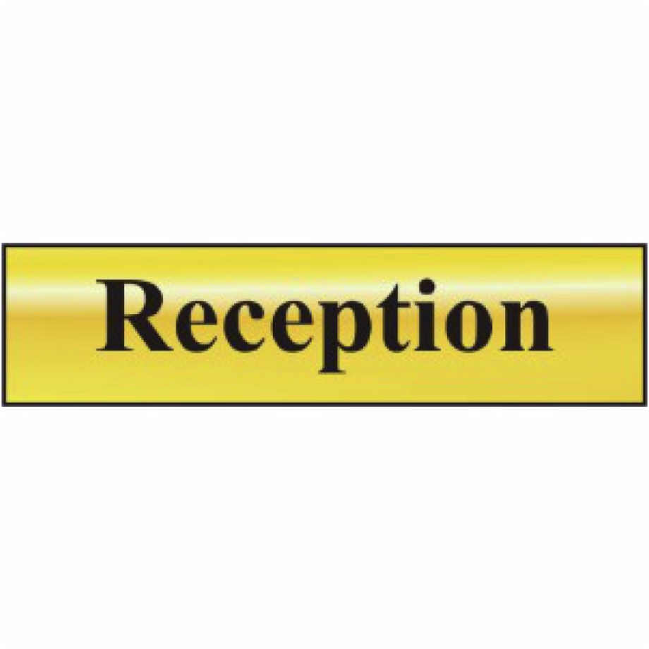 Reception' Sign - POL - 200 x 50mm