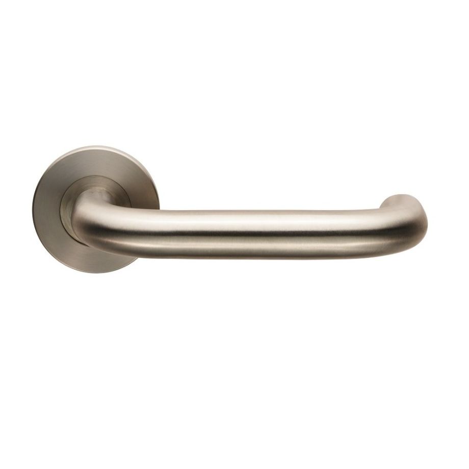 Stainless Steel Nera Lever on 6mm Slim Fit Sprung Rose