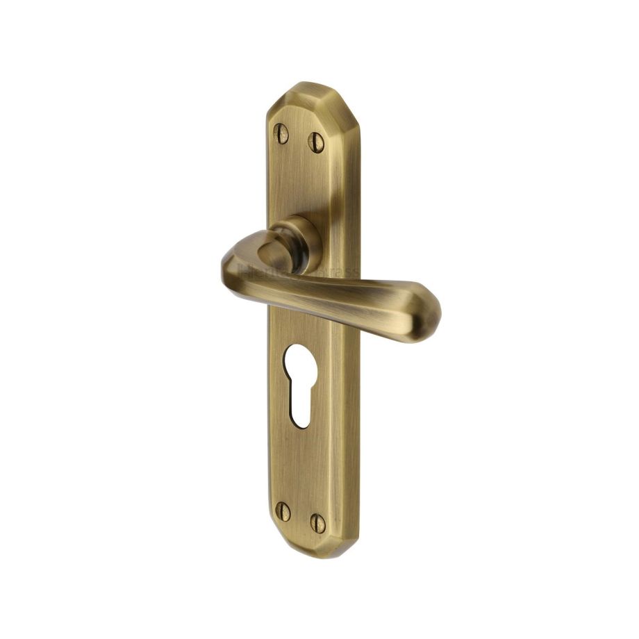 Heritage Brass - Charlbury Door Handle on Plate