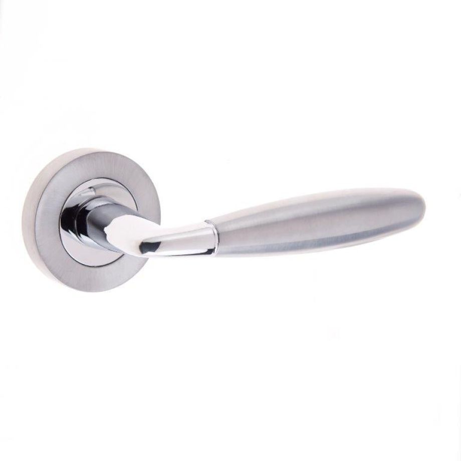 Jedo Dual Range Stylo Door Handles On Rose