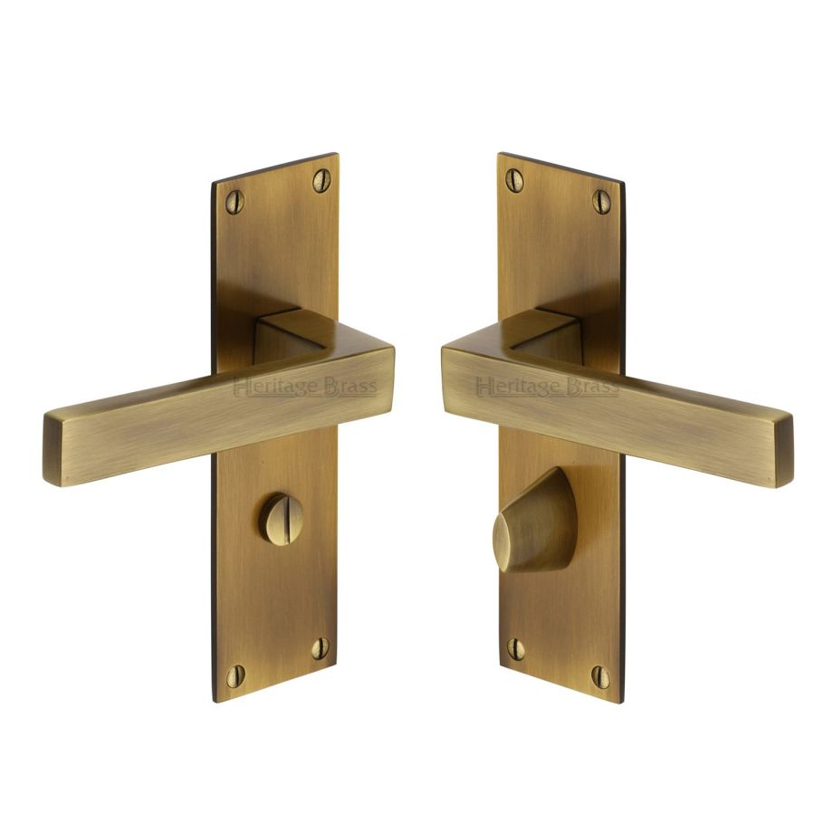 Heritage Brass - Metro Door Handle on Plate