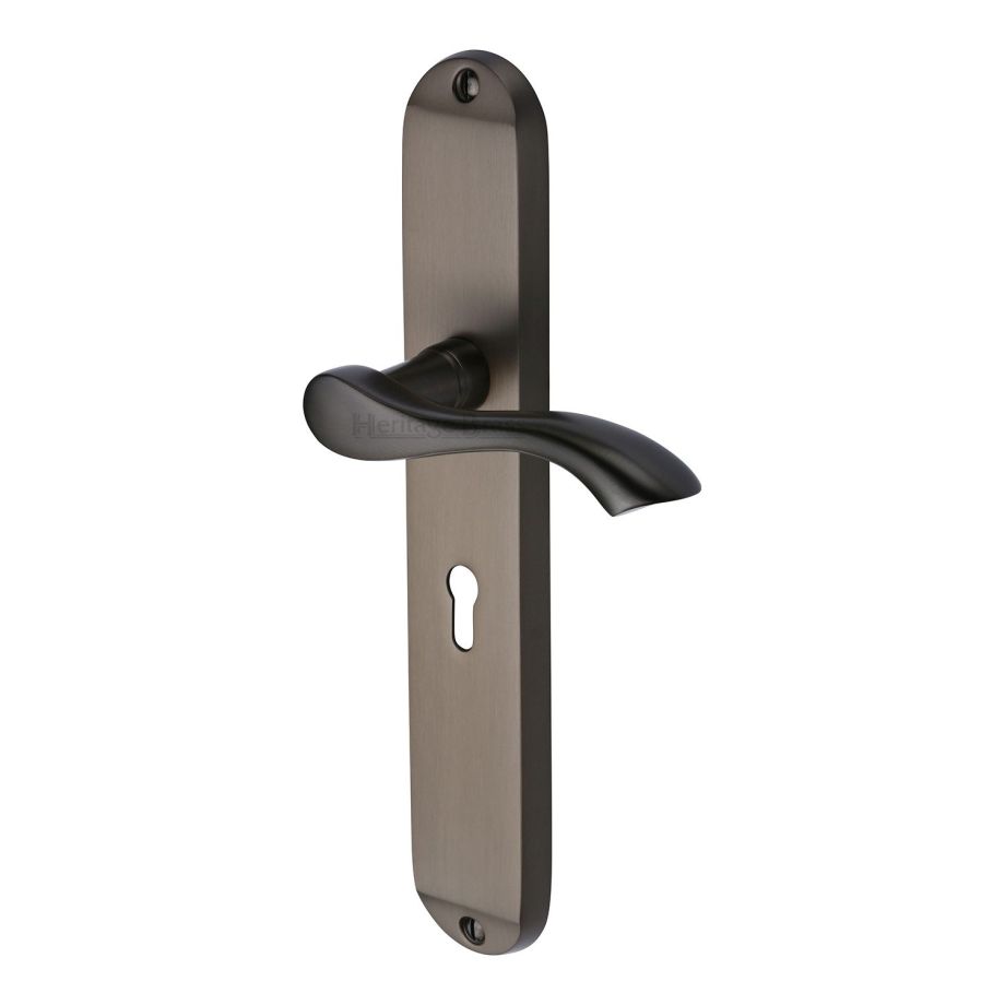 Heritage Brass - Algarve Long Door Handle on Plate