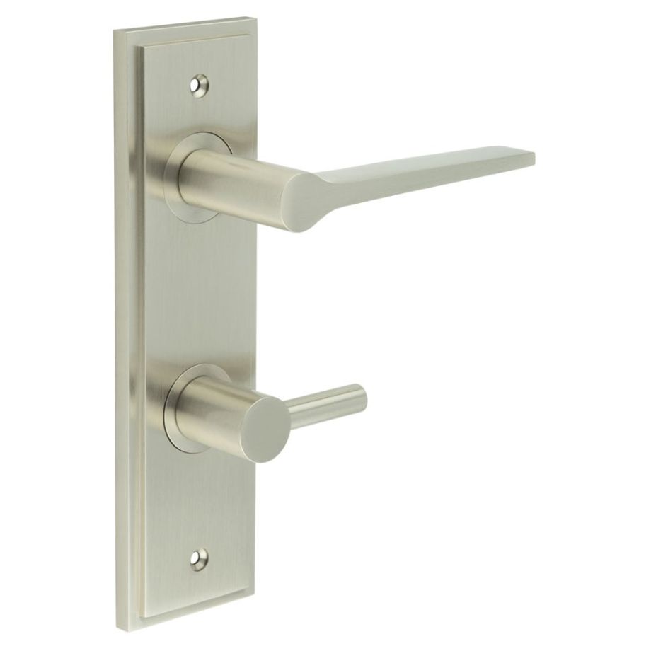 Burlington Knightsbridge Door Handles On Back Plate with Turn & Release
